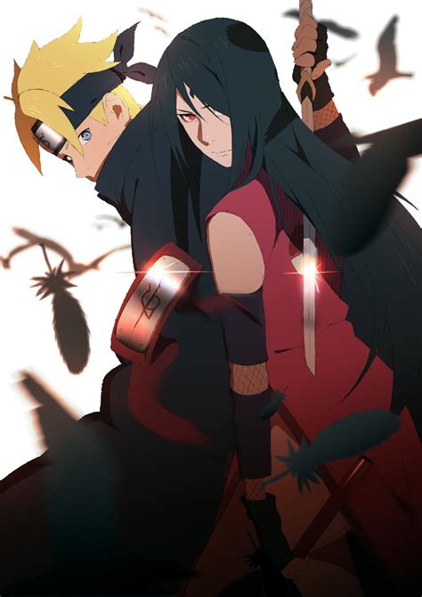 My Adultteen Boruto And Sarada Fanart Naruto Anime Manga Gambar Karakter Gambar