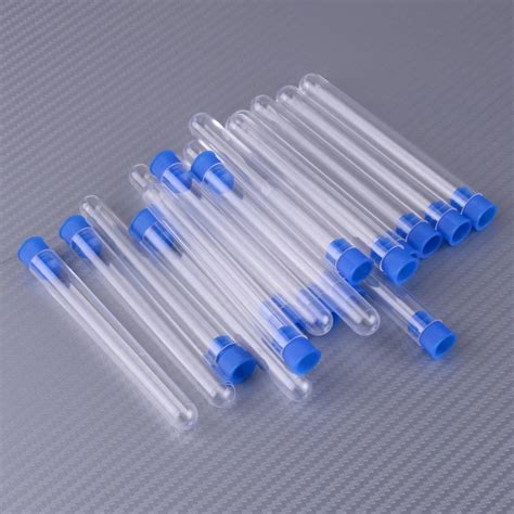 Clear Plastic Test Laboratory Tubes Vial Sample Container With Cap