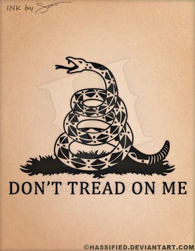 Gadsden Dont Tread On Me Tattoo By Hassified On Deviantart