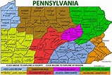 Pennsylvania Regions and Counties Maps