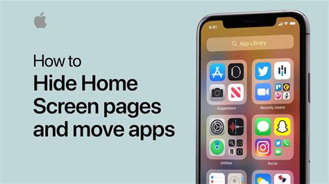 How To Hide Home Screen Pages And Move Apps On Your Iphone — Apple