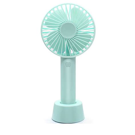 Usb Mini Fan Handheld Summer Cooling Fan For Kids Children Student Blue
