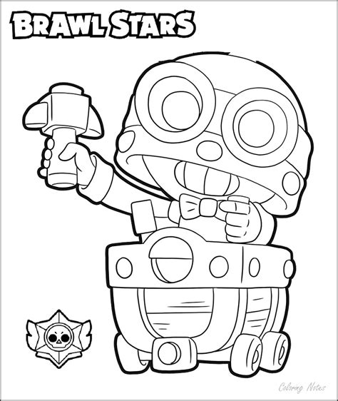 Brawl Stars Coloring Pages All Characters Star Coloring Pages Porn
