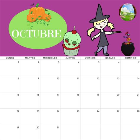 Lista 96 Foto Calendario De Octubre 2021 Para Niños Mirada Tensa