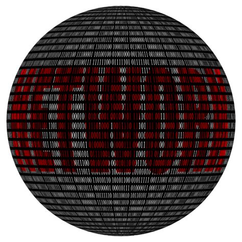 Binary Network Sphere Free Svg