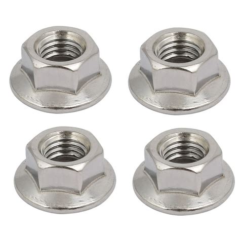 4pcs M10x15mm Pitch Metric Thread 304 Stainless Steel Left Hand Hex