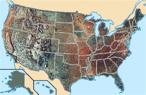 Topical Map Of Usa Topographic Map Of Usa With States Gambaran