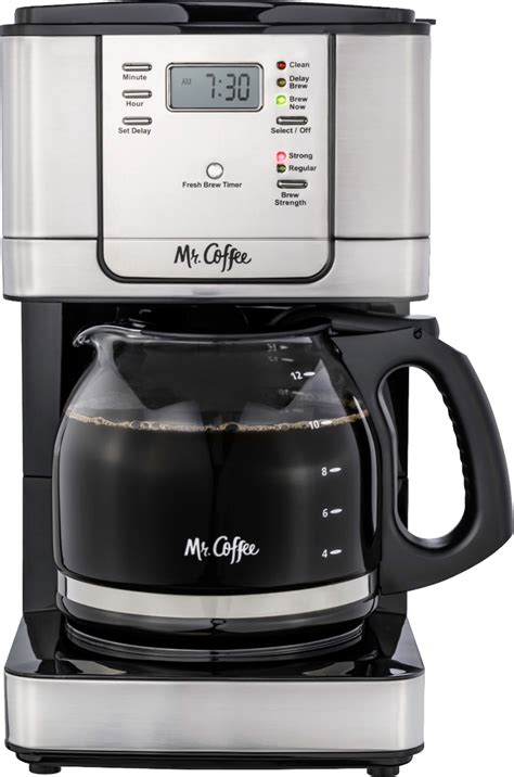 On/off indicator light lets you know when your coffee maker is on or off. Mr. Coffee 12-Cup Programmable Coffee Maker with Strong ...