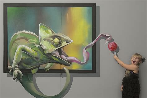 3d Exhibition A Series Of Three Dimensional Optical Illusion Paintings