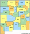 New Mexico Map Of Counties – Map Vector