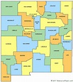 Nm Map With Counties | Cities And Towns Map