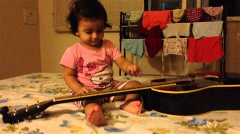 1 Year Old Baby Playing Guitar Worlds Youngest Guitarist Youtube