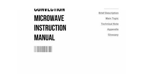 ge appliances microwave manual
