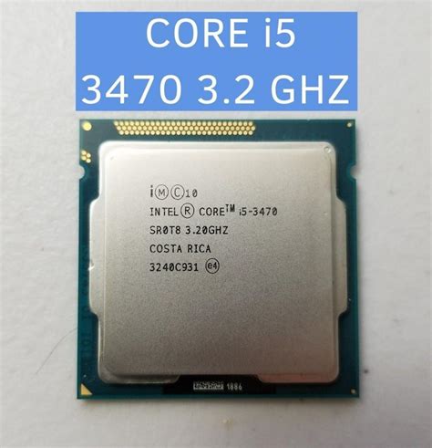 Процессор Intel Core I5 3470 описание и характеристики