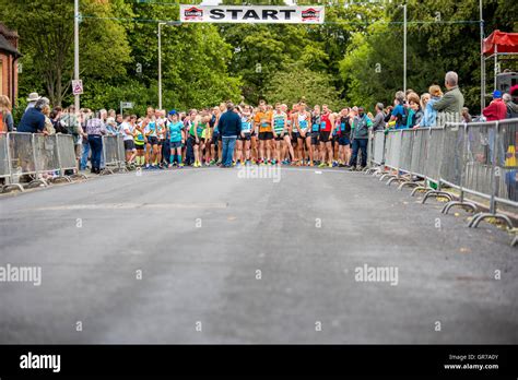 A Marathon Start Line Stock Photo Alamy