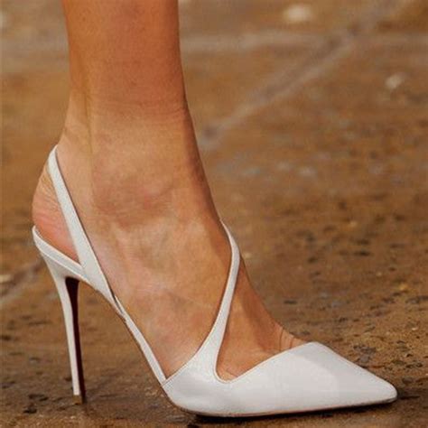 Women High Heel Sandals Pointed Toe Shoes Cut Out Back Strap Women