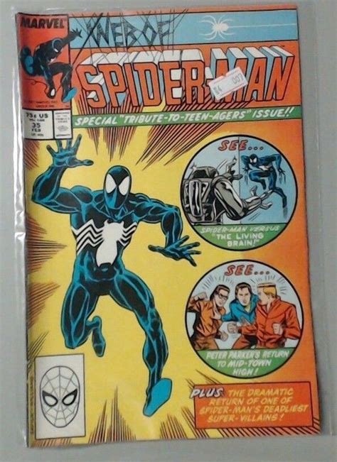 Comic Book Marvel Comics Spiderman Web Of Spider Man 35 X