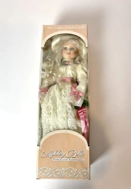 Vintage Ashley Belle Fine Bisque Porcelain Keepsakes Doll White