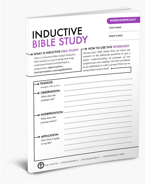 4 Free Inductive Bible Study Worksheets Inductive Bible Study