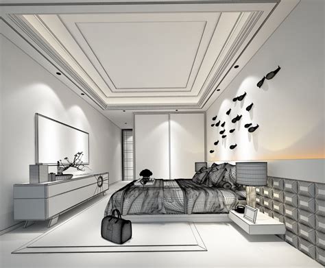 Deluxe Master Bedroom Design 34 3d Model In Bedroom 3dexport