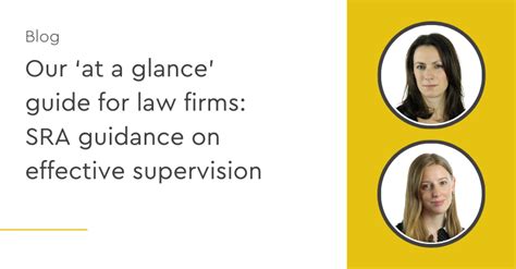 Our ‘at A Glance Guide For Law Firms Sra Guidance On Effective