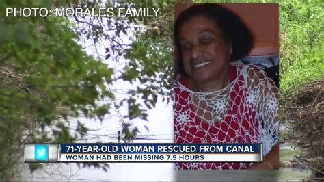 71 year old woman rescued from canal youtube