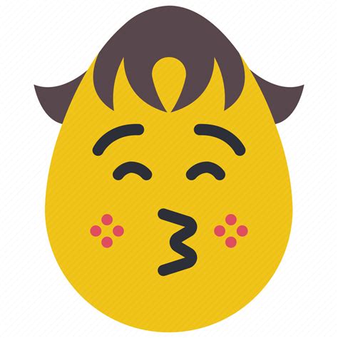 Boy Emojis Flirt Kiss Lips Love Shy Icon Download On Iconfinder