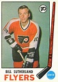 1969 O-Pee-Chee Bill Sutherland #172 Hockey Card Value Price Guide