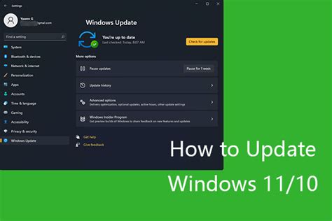 Update Windows 1110 To Download And Install Latest Updates