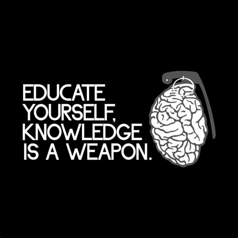 Educate Yourself Knowledge Is A Weapon Knowledge Mug Teepublic