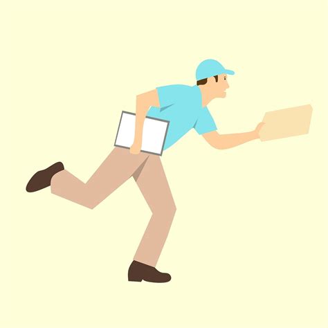 Courier Delivery Rush Cartoon Free Image On Pixabay