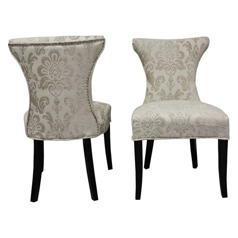 Hd Couture Cosmo Damask Side Chair Set Of 2 From