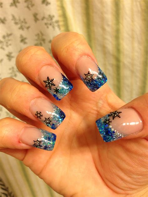 Holiday Acrylic Nails Winter Christmas Nail Art Designs Winter Nail