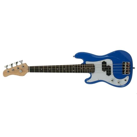 Left Handed Electric Bass Giutar Blue Small Scale 36 Inch Childrens