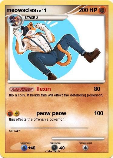 Pokémon Meowscles 6 6 Flexin My Pokemon Card