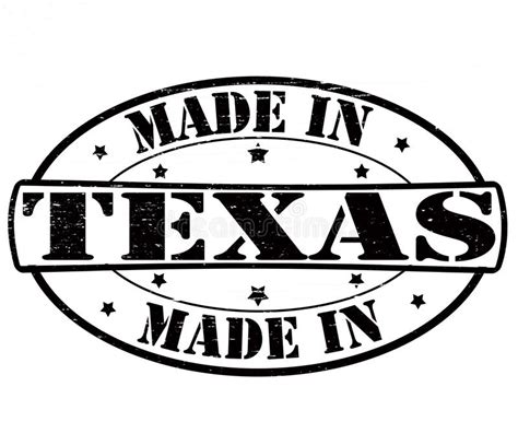 Made In Texas Stamp Stock Illustration Illustration Of Assembled