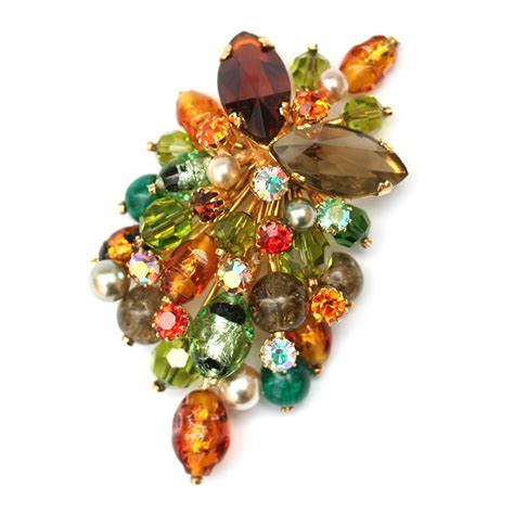 Kramer Multi Coloured Brooch Brooch Jewellery Marketing Vintage Jewelry