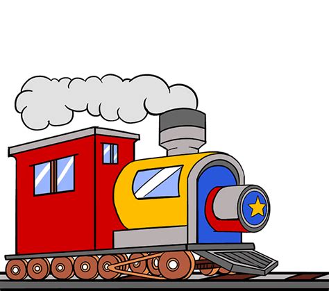 How To Draw A Train In A Few Easy Steps Easy Drawing Guides