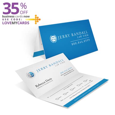 This card is cheap, easy to edit, and simple to customize. Even Folded Customized Business Cards | 48HourPrint.com