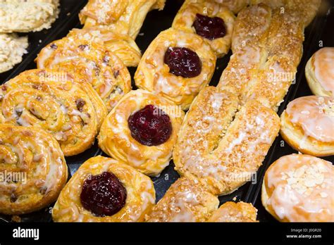 Continental German Pastries In Marzipan Pastry Shop In Lubeck Germany