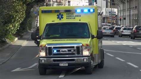 Genève Ambulance 917 Swiss Ambulance Rescue Met Spoed 2x Youtube