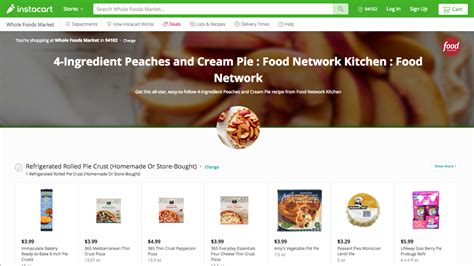 Adding instructions for specific items, replacements, or delivery; Instacart partners with the Food Network for recipe-ready ...