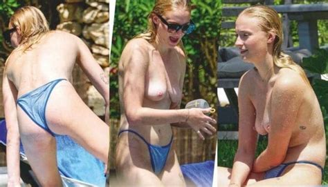 Sophie Turner A Sansa De Game Of Thrones Foi Flagrada Fazendo Topless