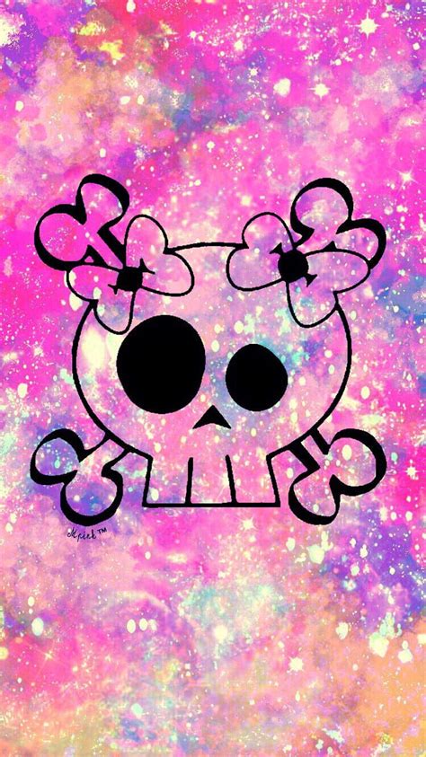 punk skull galaxy skull sugar skull girly punk hd phone wallpaper pxfuel