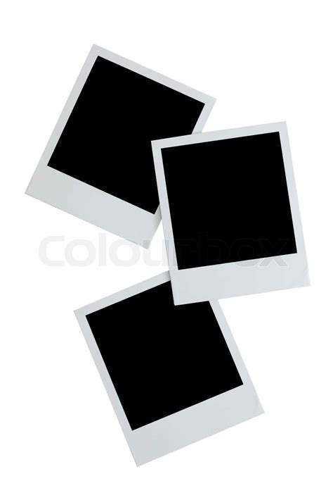 Blank Polaroids Stock Image Colourbox