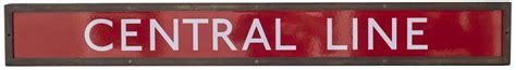 London Underground Enamel Sign Central Line In Lt Modern Image