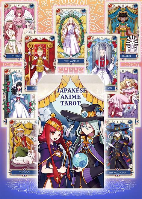 Japanese Anime Tarot Animation Kawaii 78 Pieces Luna Factory