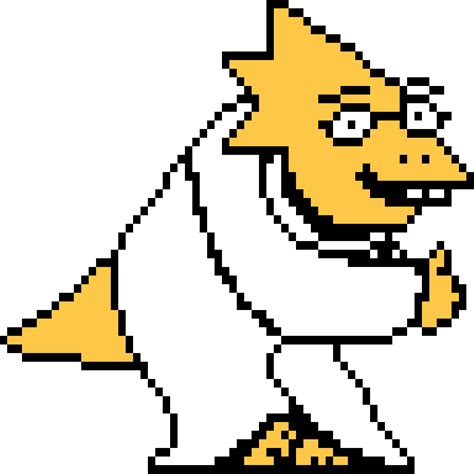 Alphys Colored Sprite By Da User Justdwayne Reupload Because Of The