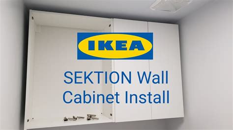 Installing Ikea Sektion Wall Cabinet Youtube
