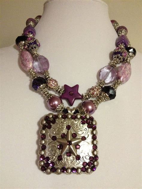 Chunky Cowgirl Necklace Purple Bling By CowgirlInspiration On Etsy 62